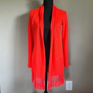 Lily Pulitzer Tatum cardigan, color picante coral,          Size S